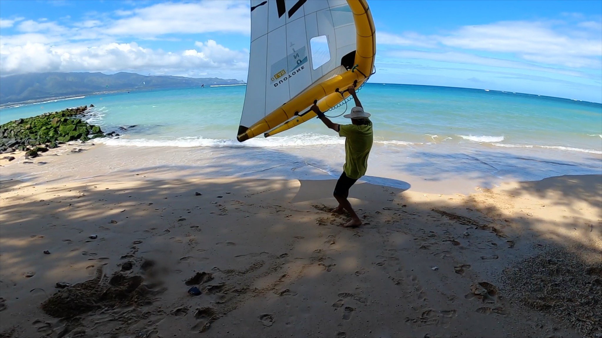 practice wing handling before going in the water to wing foil for the first time