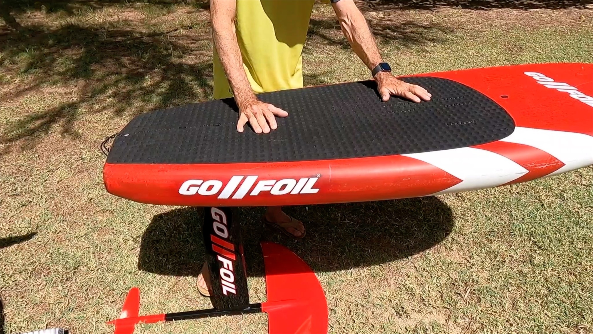 Foot placement is key when learning to foil- wing foiling tips