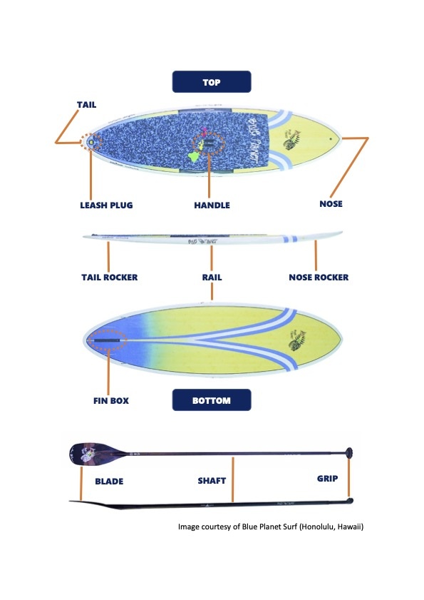 board and paddle parts