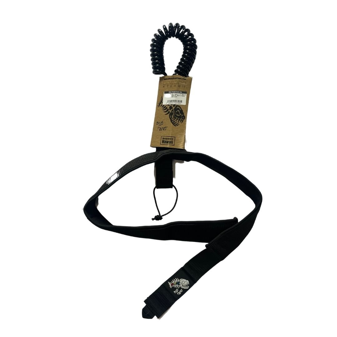 Blue Planet 8' Ft. Waist to Wing OR, Waist to Board COIL Leash