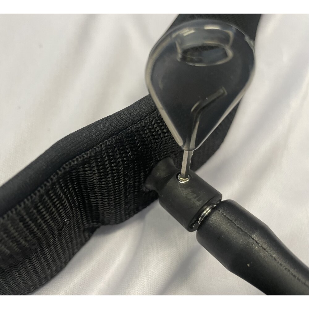 8' ft. Foil Waist Belt Coil Leash