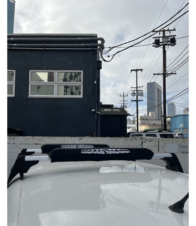 Blue Planet Blue Planet 30" rack pads w/Hawaiian print