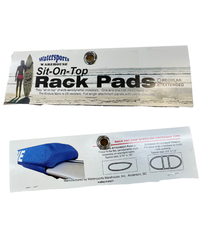 Blue Planet Blue Planet 30" rack pads w/Hawaiian print