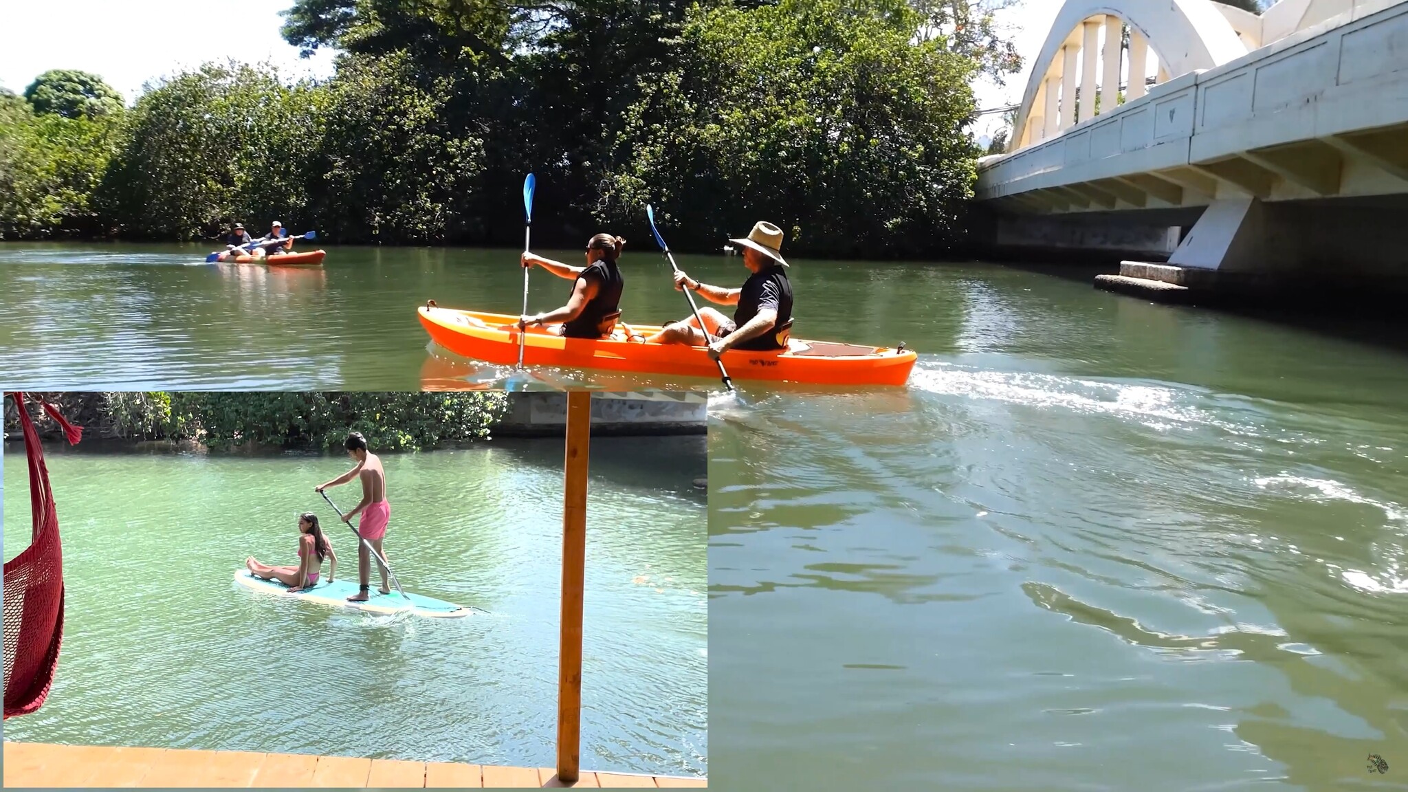 paddling together is easier on a tandem kayak