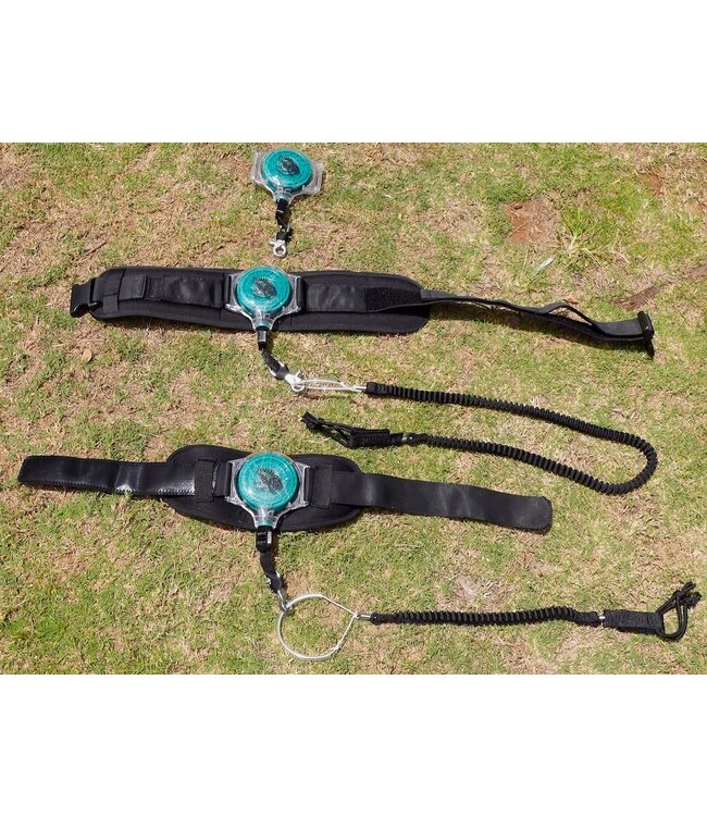 Blue Planet Retractable Reel Leash + Belt + Shock Cord Combo.