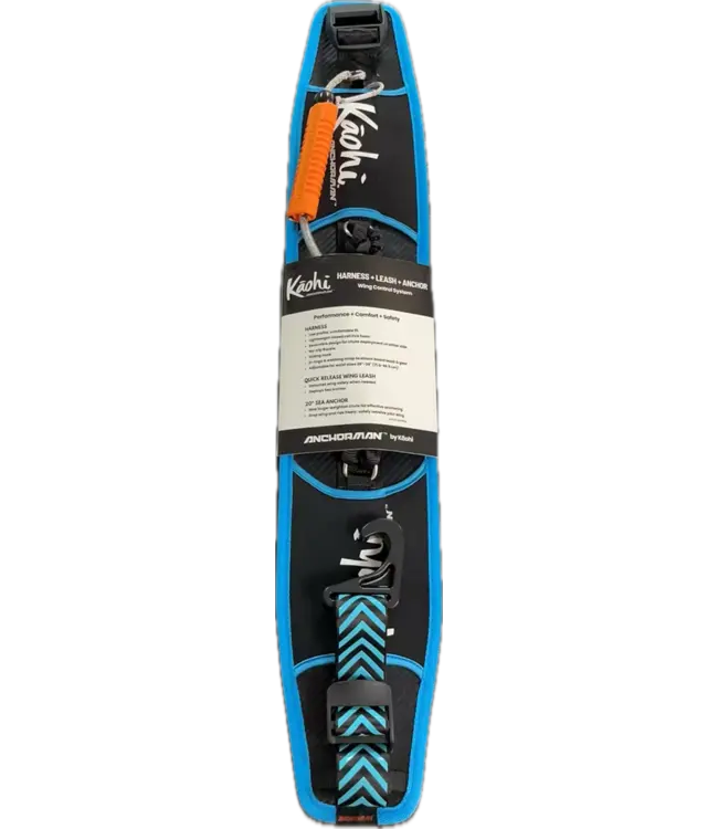 Kaohi Kaohi ANCHORMAN Harness + Wing Leash + Sea Anchor Combo.