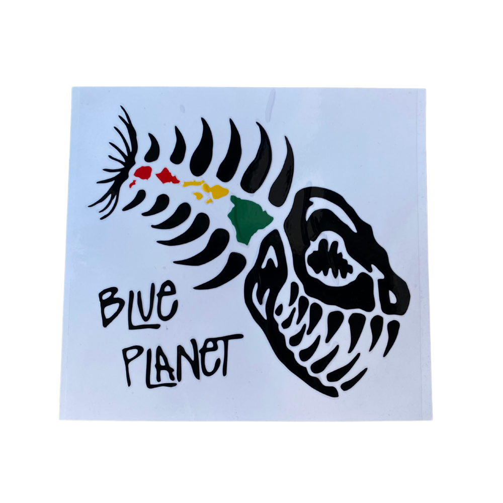 Blue Planet Fish Logo Die Cut Stickers