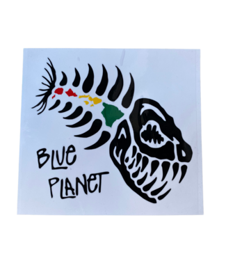 Blue Planet Fish Logo Die Cut Stickers