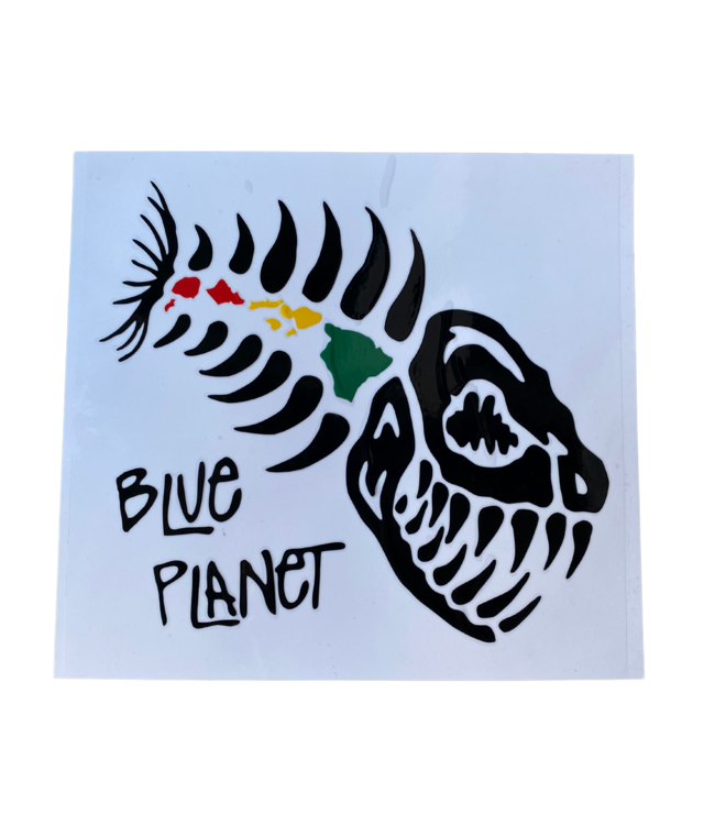 Blue Planet Fish Logo Die Cut Stickers