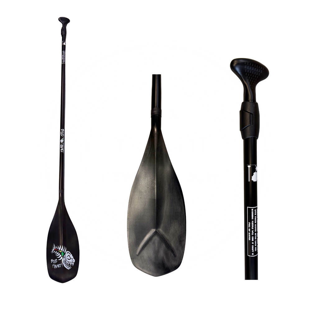 Blue Planet Two Piece Aluminum Adjustable Paddle (Oval) Kai Zen Blade