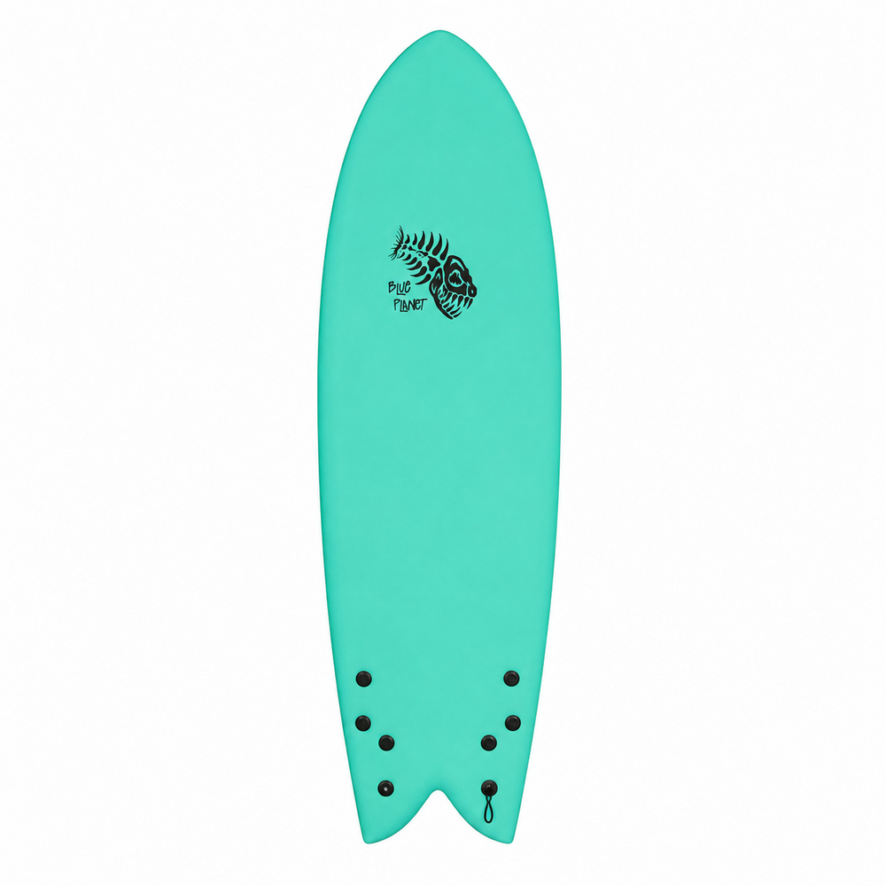 Soft Top Surfboard Retro Fish 5'8