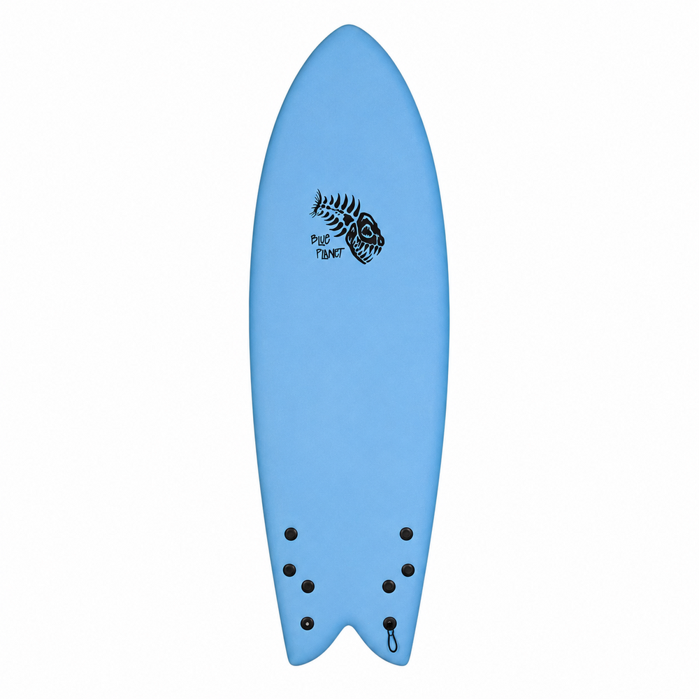 Soft Top Surfboard Retro Fish 5'8