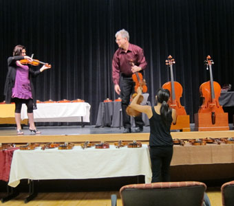 Metzler Violins brings Italian instruments to Las Vegas for an afternoon of tonal comparisons and sales.