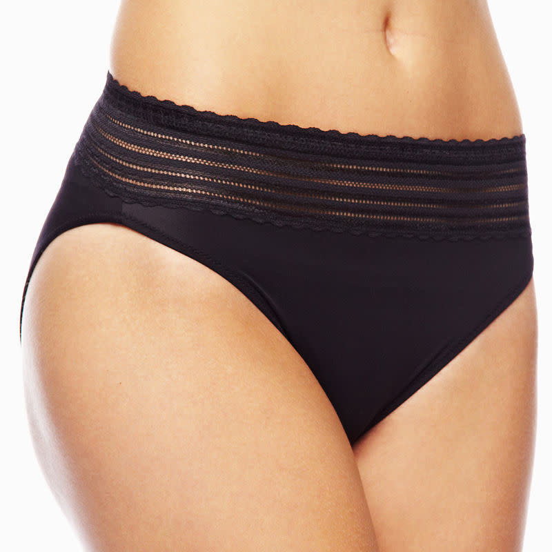 Culotte taille haute avec dentelles