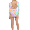 Colorbox Wave Paddle Suit Multi