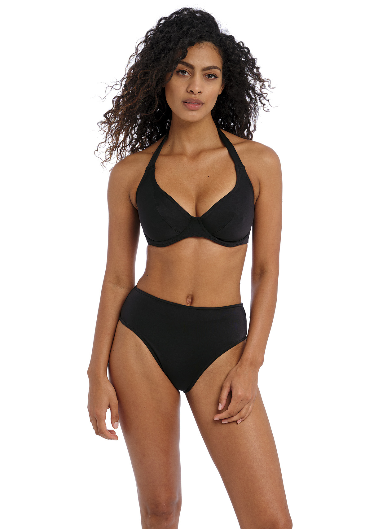 AS7236 Jewel Cove High Waist Plain Black