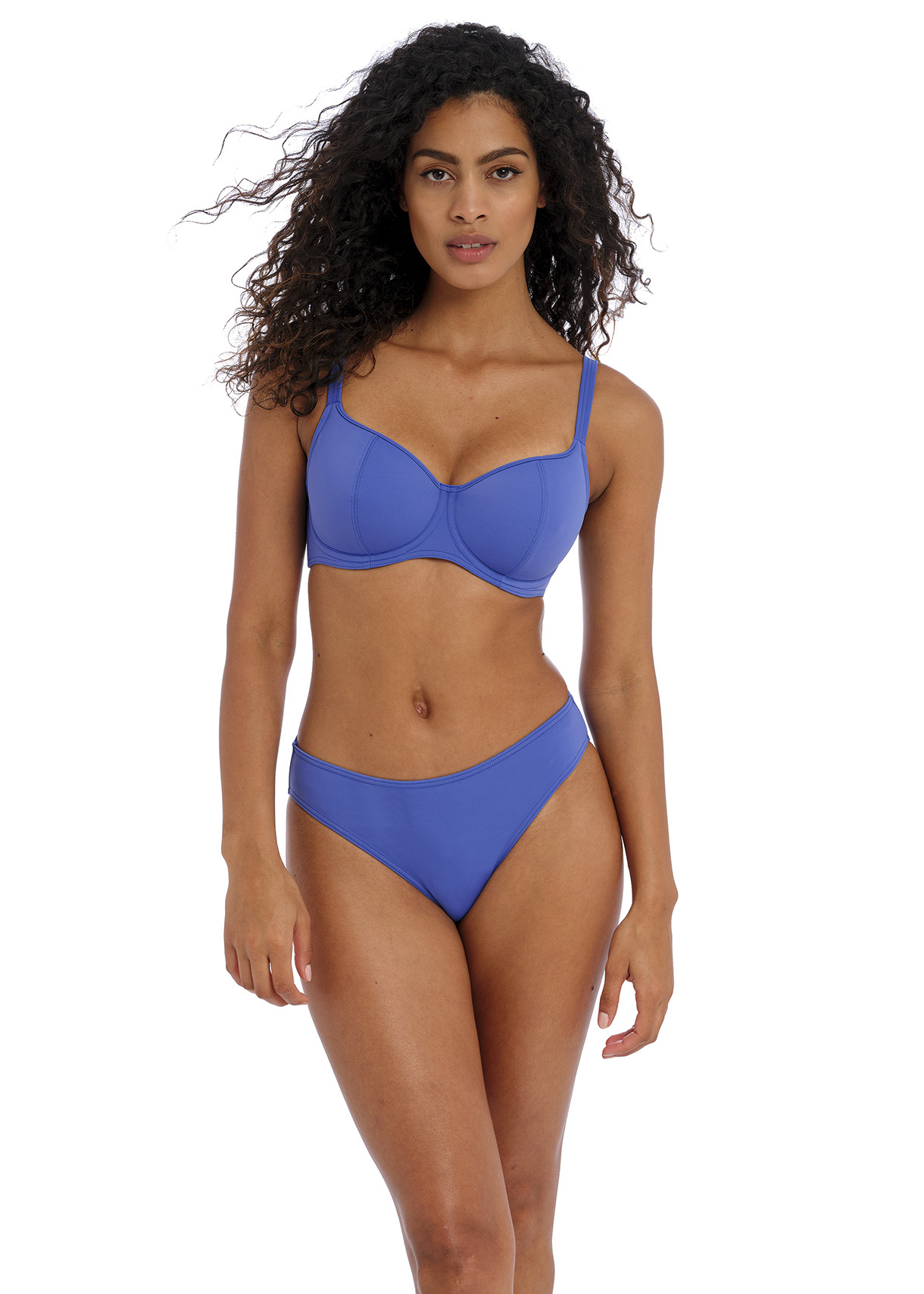 AS7231 Jewel Cove Sweetheart Bikini Plain Azure