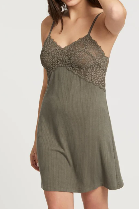6037 Pointelle Chemise