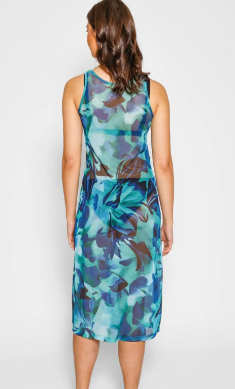 K2365-12 Hydra mesh dress