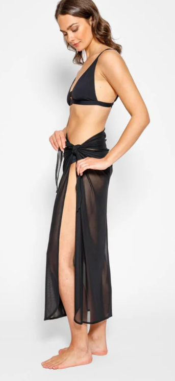 K2362-15 Escape mesh sarong noir