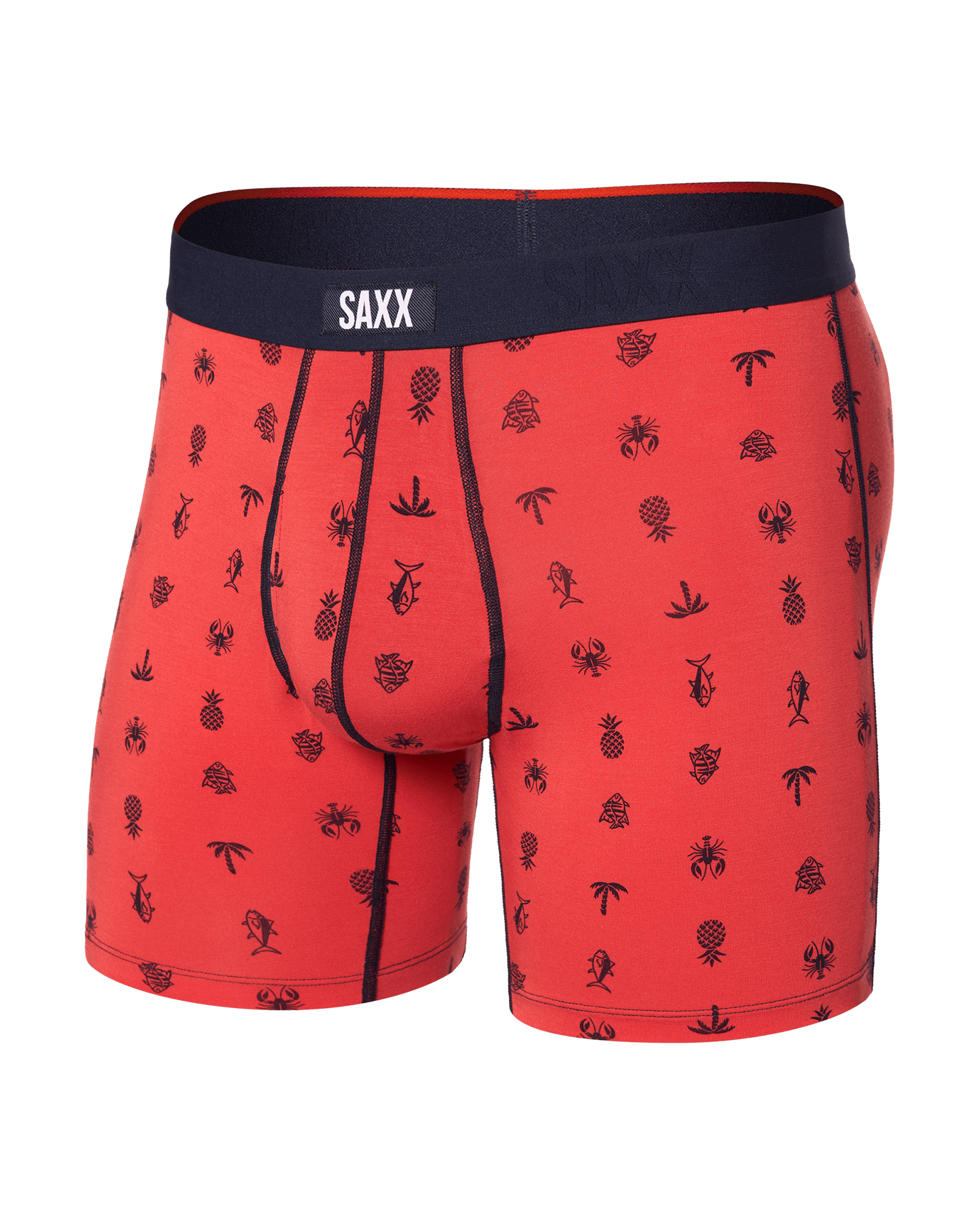Saxx Vibe Xtra Boxer Fly Summer Catch Coral