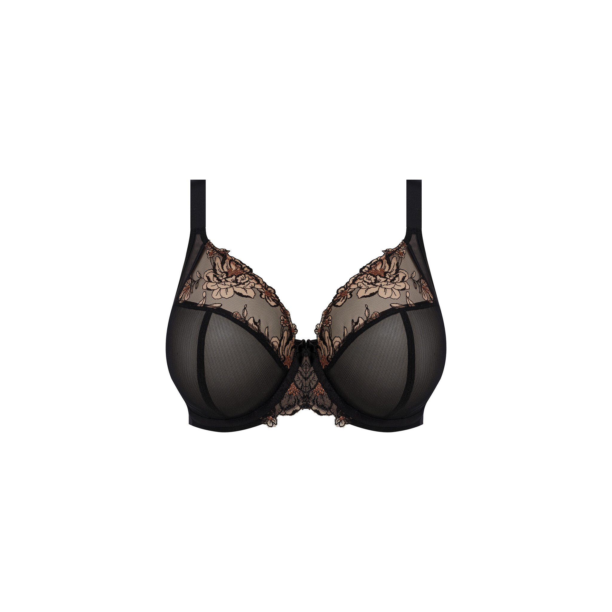 EL302602 Teagan Plunge black almond