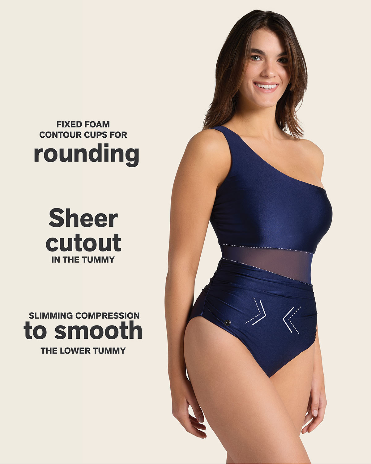 19A122Z Radiant One-Shoulder Marine