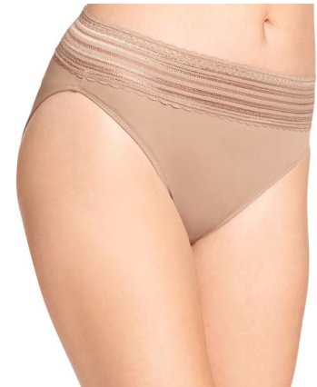 Culotte taille haute avec dentelles