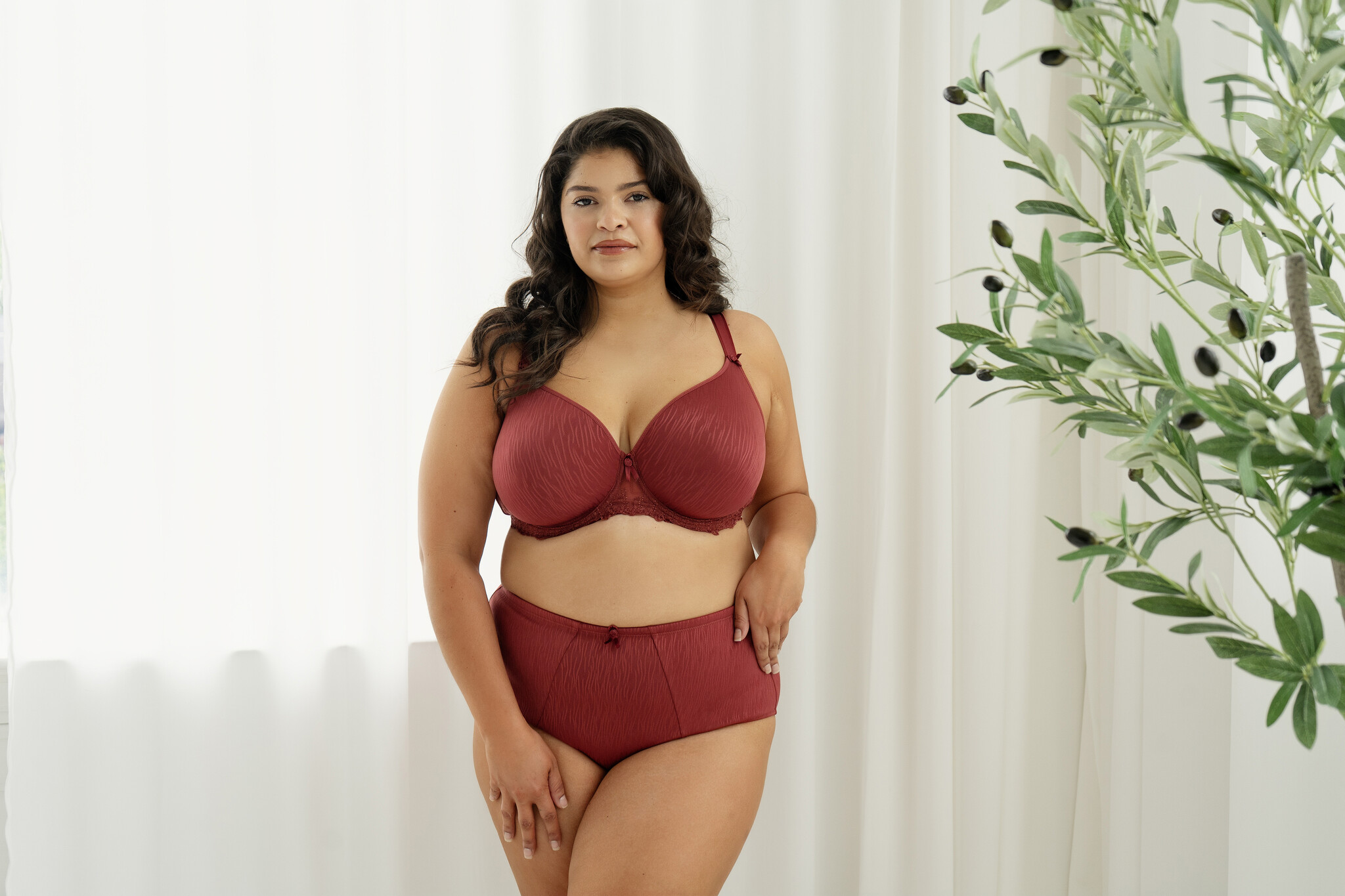FFY B1812 Elise Merlot Pattern
