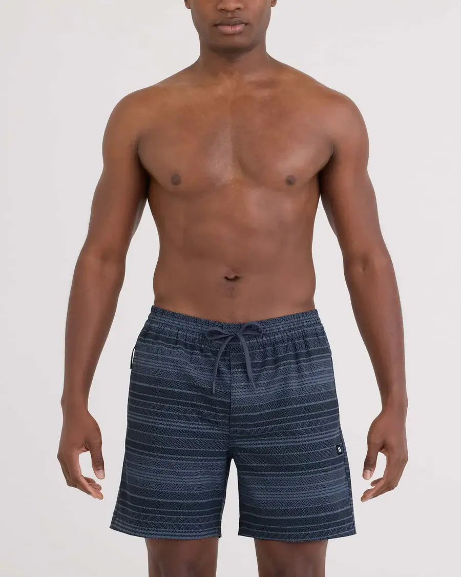 Sea to Shore 2N1 Agitated Stripe-Indigo