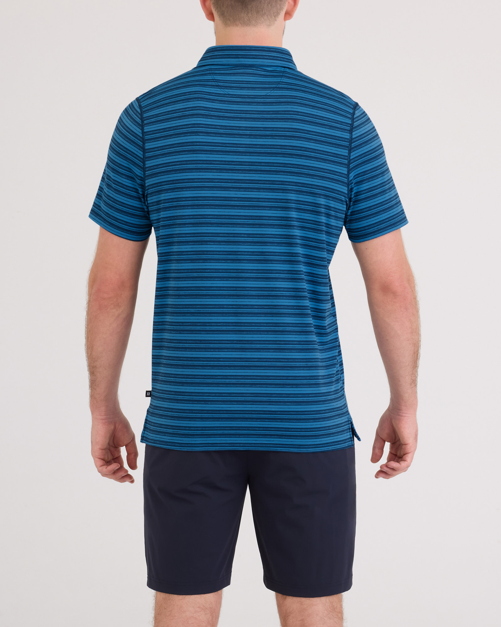 Droptemp Polo Maritime Dark Denim Stripe