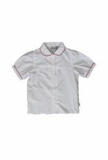 Proper Uniforms Shirt White with Red Piping Youth