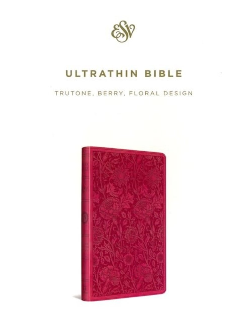 ESV Value Compact Bible  TruTone®, Raspberry, Floral Design