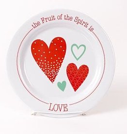 PLATE FRUIT OF THE SPIRIT IS LOVE