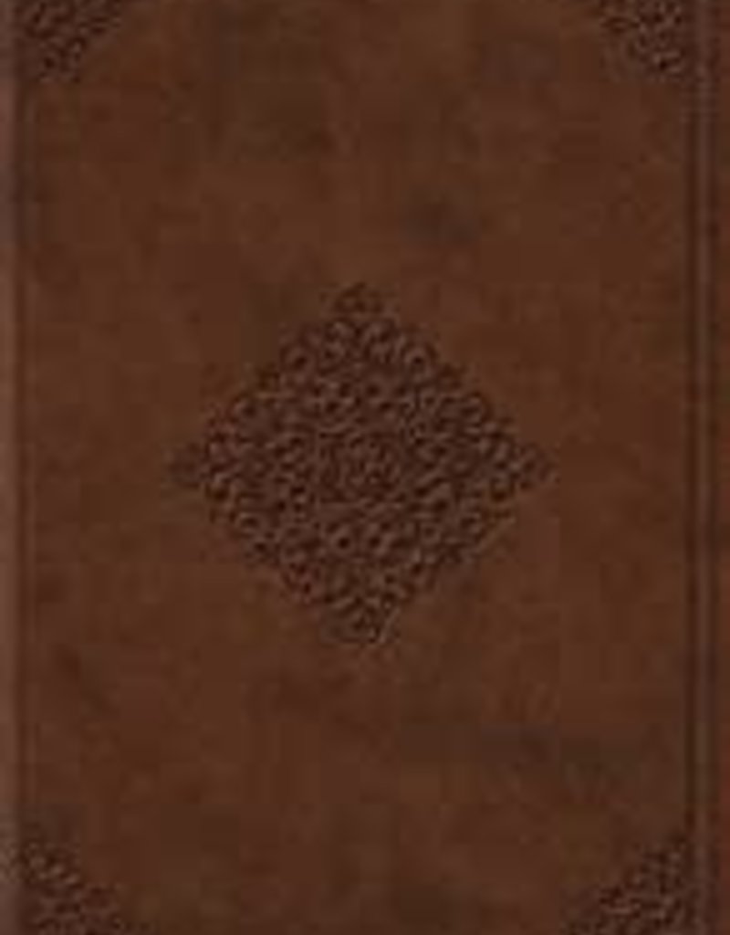 ESV Study Bible, Personal Size, TruTone, Saddle, Ornament Design