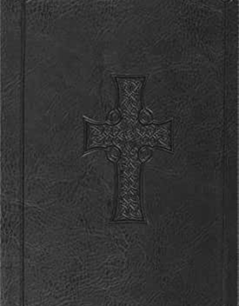 THINLINE BIBLE, TruTone, Charcoal, Celtic Cross Design