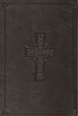VALUE THINLINE BIBLE, TruTone Charcoal, Celtic Cross