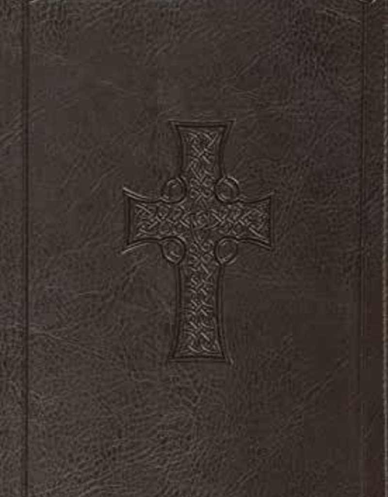 VALUE THINLINE BIBLE, TruTone Charcoal, Celtic Cross