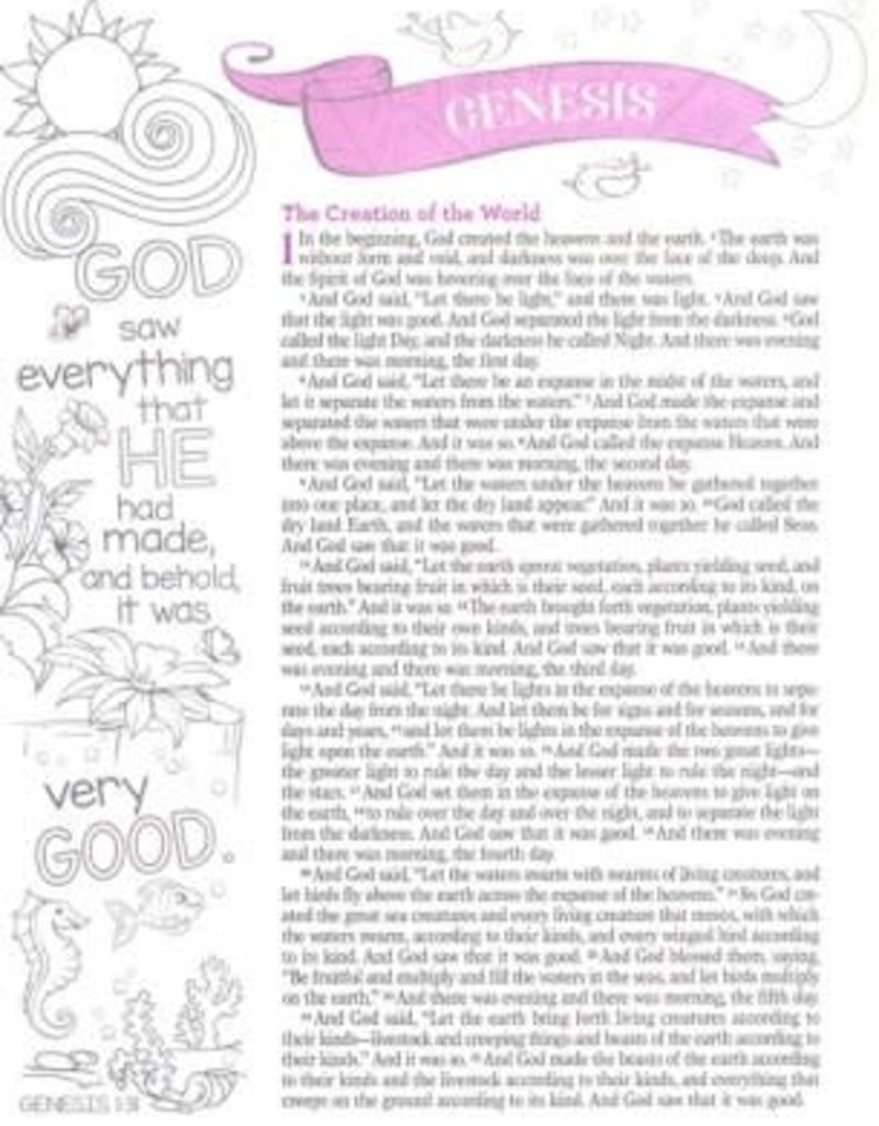 My Creative Bible for Girls ESV PinkFaux Leather