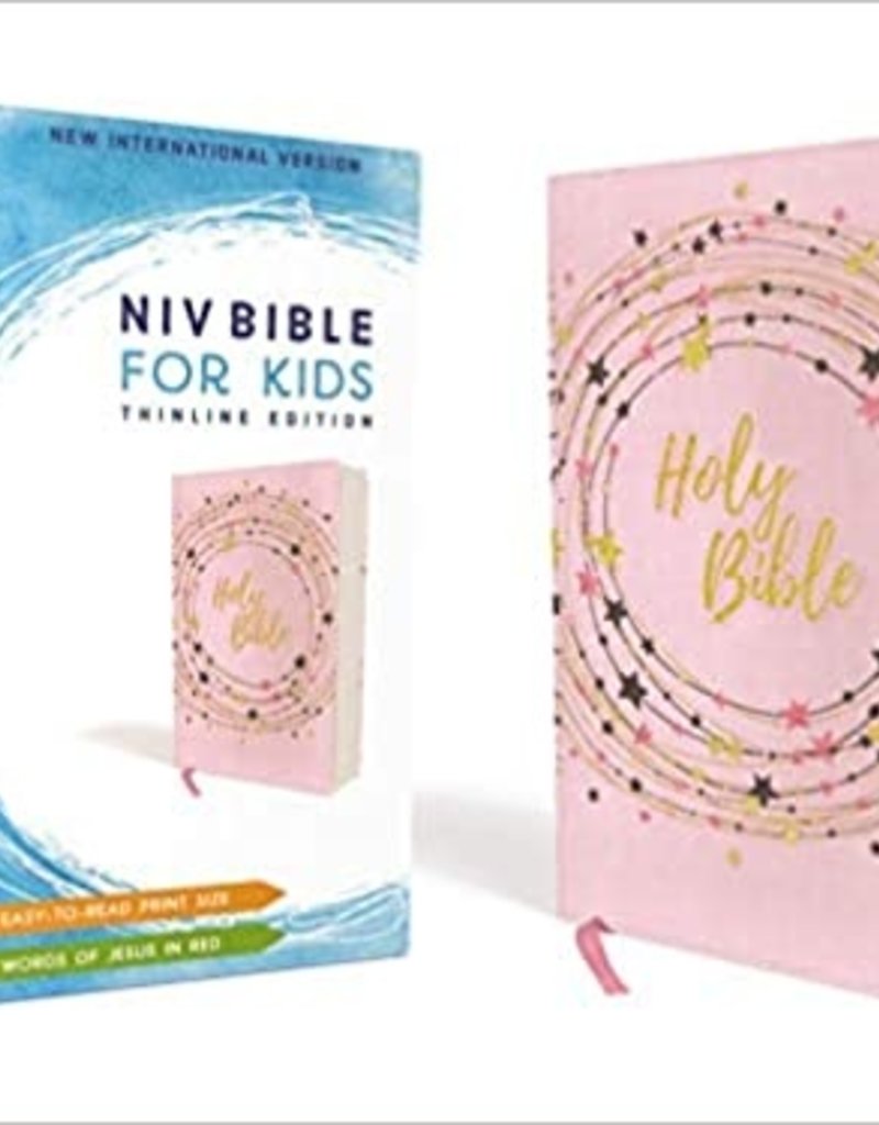 NIV, Bible for Kids, Flexcover, Pink/Gold, Red Letter Edition, Comfort Print: Thinline Edition
