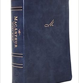 NKJV MacArthur Study Bible, 2nd Edition, Leathersoft, Black, Thumb Indexed, Comfort Print