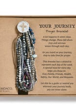 Gray Your Journey Prayer Bracelet