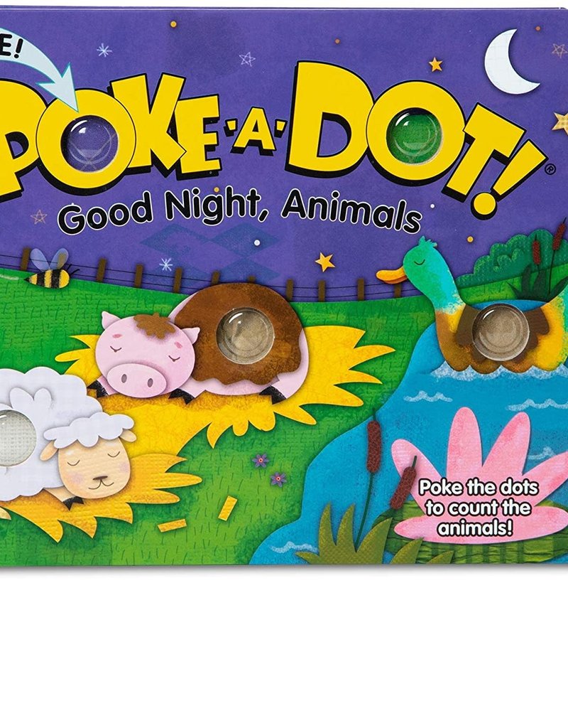 Melissa & Doug Children's Book - Poke-a-Dot: Goodnight, Animals (Board Book  with Buttons to Pop) - Poke A Dot Books For Toddlers And Kids Ages 3+