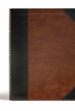 CSB Tony Evans Study Bible--soft leather-look, black/brown