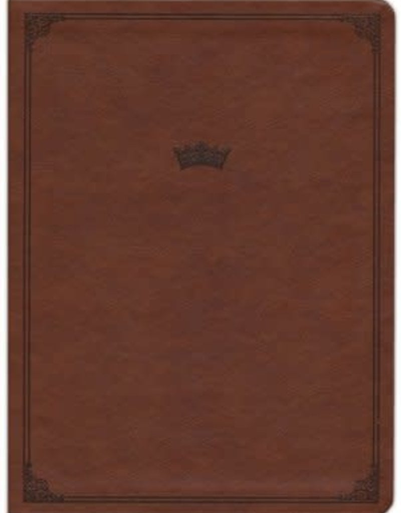 CSB Tony Evans Study Bible--soft leather-look, British tan (indexed)
