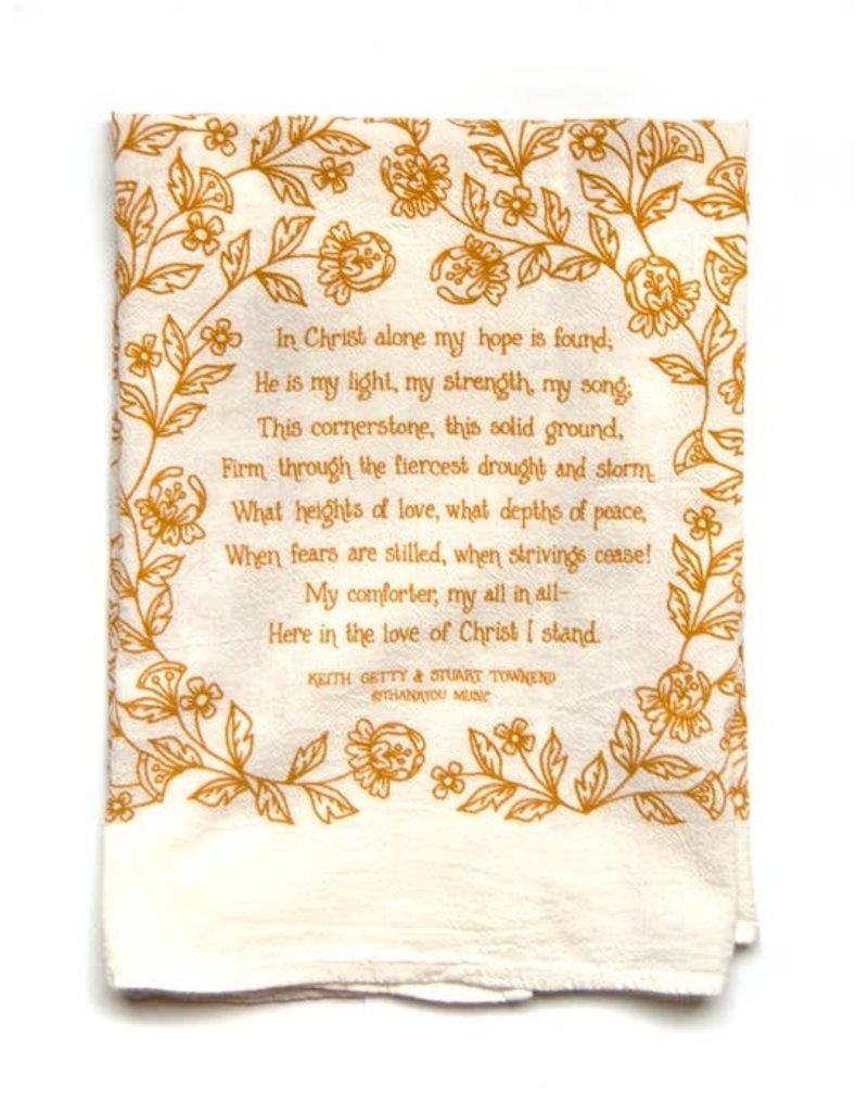 In Christ Alone Hymn Tea Towel