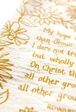 My Hope is Built Hymn Tea Towel