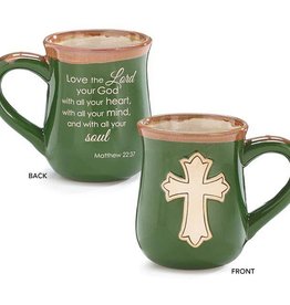 MATTHEW 22:37 CROSS PORCELAIN MUG