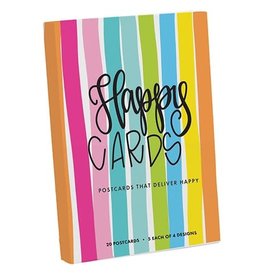 Postcard Book - Happy Cards Set of 20