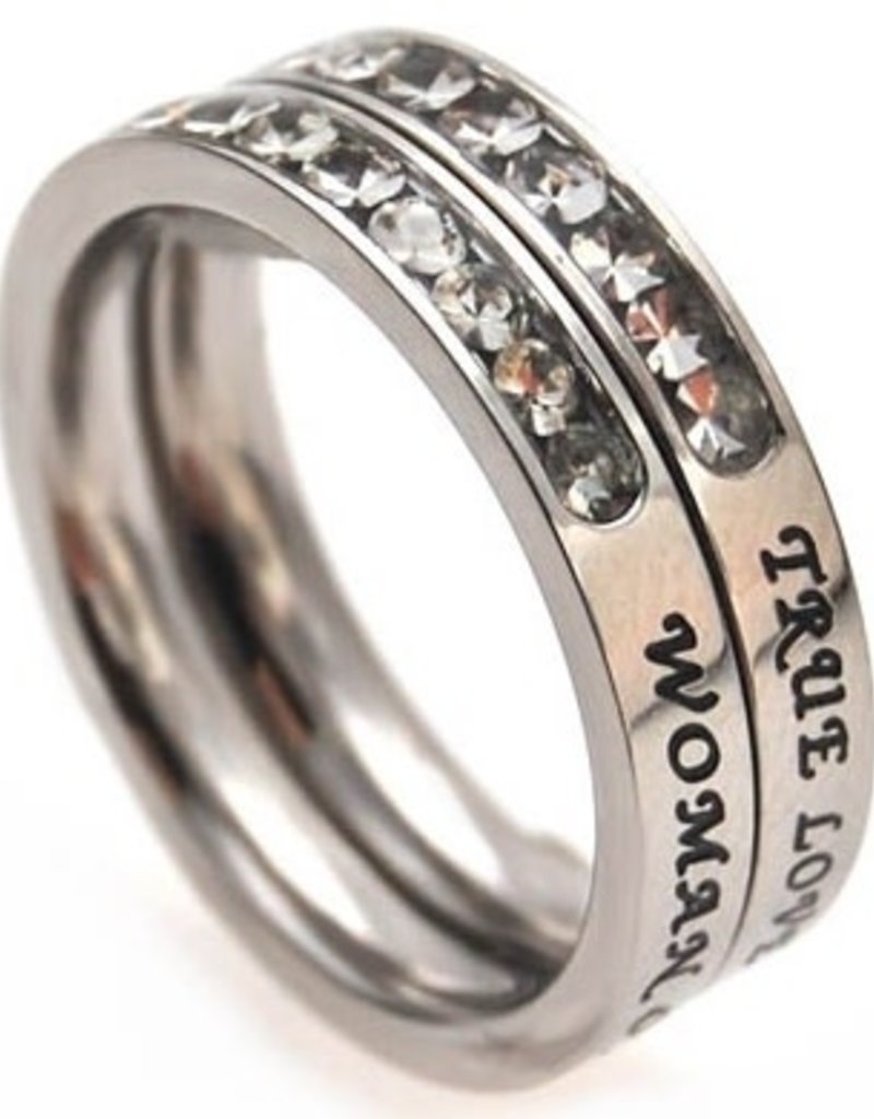 Princess Cut Ring True Love Waits - Size 5